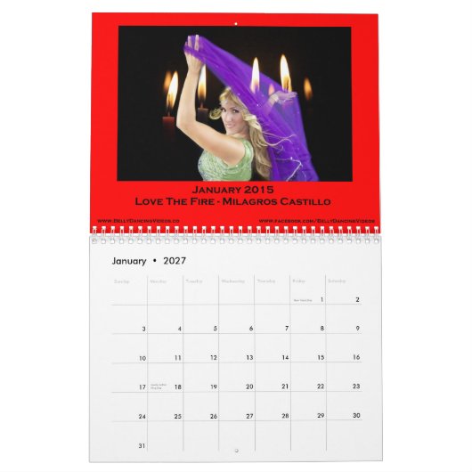 Mural Calendrier 2015 de Bellydance (Jan 2027)