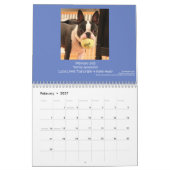 Mural Calendrier 2015 de Boston Terrier (Feb 2027)