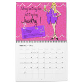 Mural Calendrier 2015 de conception de filles de (Feb 2027)