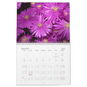 Mural Calendrier 2015 de gros caractères - fleurs (Jan 2027)
