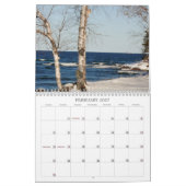 Mural Calendrier 2015 des rivages de Marquette MI (Feb 2027)