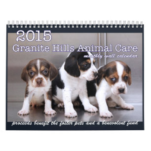 Mural Calendrier 2015 des soins des animaux de collines