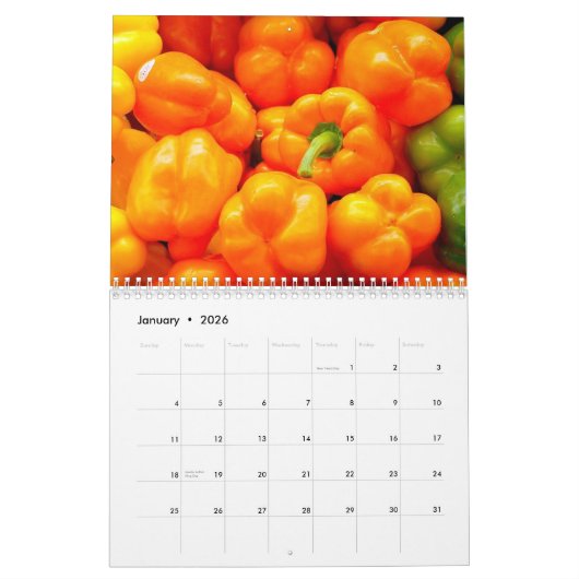 Mural Calendrier 2015 - fruit et légume (Jan 2026)