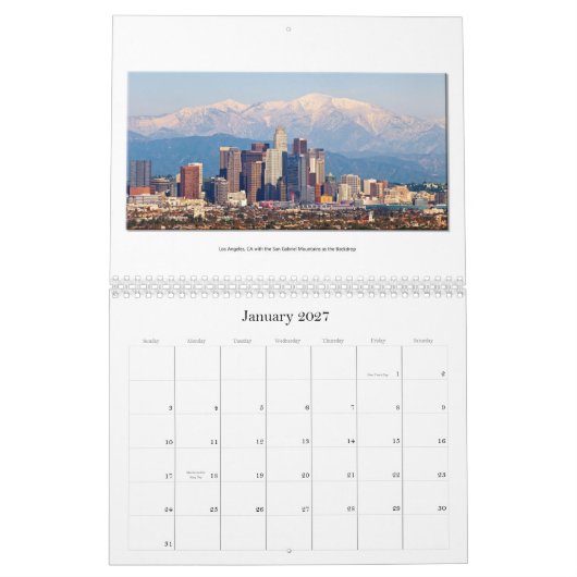 Mural Calendrier 2015 ici et là (petit) (Jan 2027)