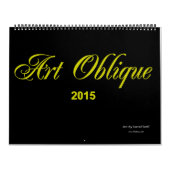 Mural Calendrier 2015 oblique d'art (Protection)
