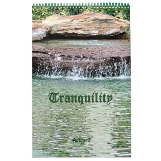 Mural Calendrier 2016 Cascade Tranquilité Page unique