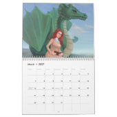 Mural Calendrier 2016 d'art d'imaginaire par Adrienn (Mar 2027)