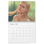 Mural Calendrier 2016 d'art d'imaginaire par Adrienn (Feb 2027)