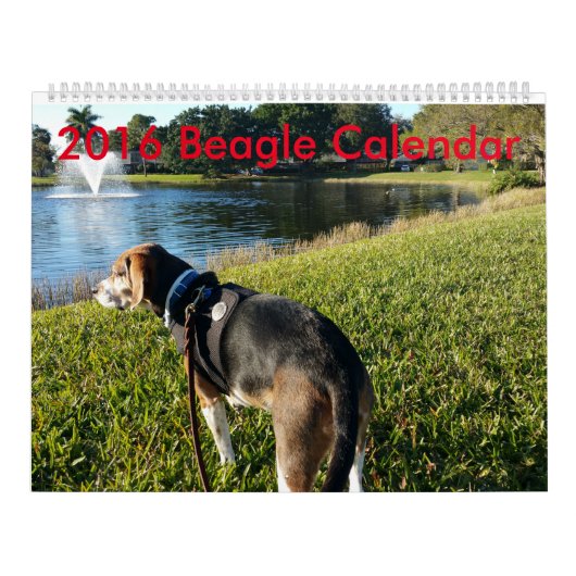 Mural Calendrier 2016 de beagle (Protection)