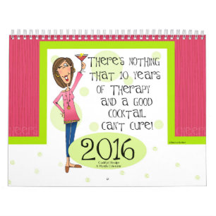 Mural Calendrier 2016 de cocktail