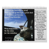 Mural Calendrier 2016 de conscience de Puppymill de (Protection)