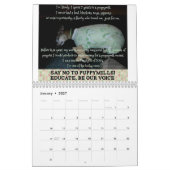 Mural Calendrier 2016 de conscience de Puppymill de (Jan 2027)