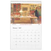 Mural Calendrier 2016 de cuisine de nourriture et de (Feb 2027)