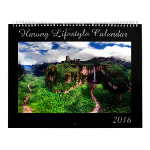 Mural Calendrier 2016 de mode de vie de Hmong