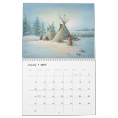 Mural CALENDRIER 2016 de NATIF AMÉRICAIN par SHARON (Jan 2027)