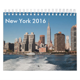 Mural Calendrier 2016 de New York City et de Manhattan