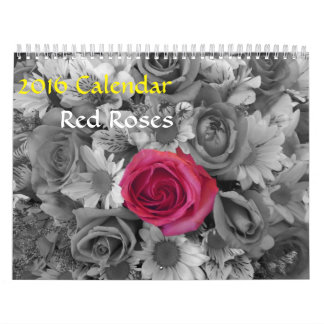 Mural Calendrier 2016 - Roses Rouges Calendrier
