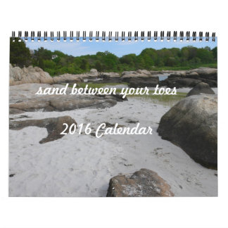 Mural Calendrier 2016 Sable entre mes orteils