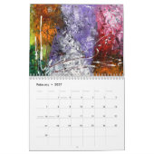 Mural Calendrier 2017 abstrait (Feb 2027)