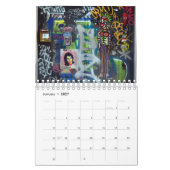 Mural Calendrier 2017 de graffiti (Jan 2027)