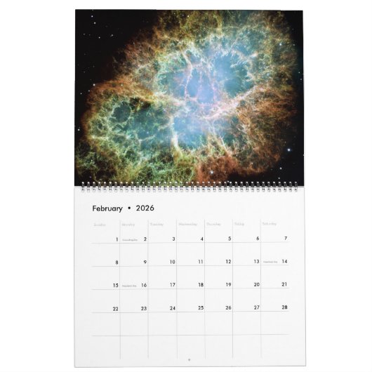 Mural Calendrier 2017 de l'espace (Feb 2026)