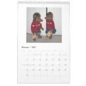 Mural Calendrier 2017 de poupée de hérisson (Feb 2027)
