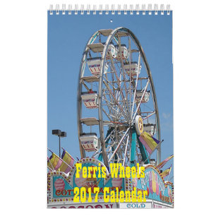 Mural Calendrier 2017 de roues de Ferris