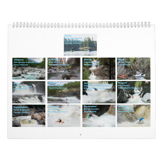 Mural Calendrier 2017 de Whitewater (Dos)
