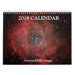 Mural Calendrier 2018 d'astronomie