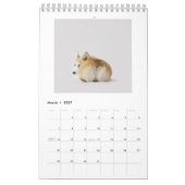 Mural Calendrier 2018 de bouts de corgi (Mar 2027)