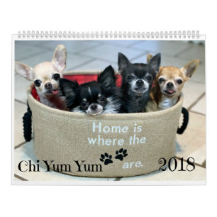 Mural Calendrier 2018 de Chi Yum Yum