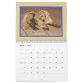 Mural Calendrier 2018 de chiot de golden retriever (Mar 2027)