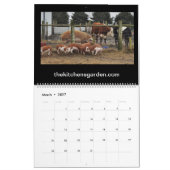 Mural Calendrier. 2018. Le calendrier de ferme de (Mar 2027)