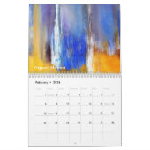 Mural Calendrier 2018 organique d'abrégés sur océan (Feb 2026)