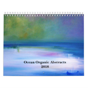 Mural Calendrier 2018 organique d'abrégés sur océan
