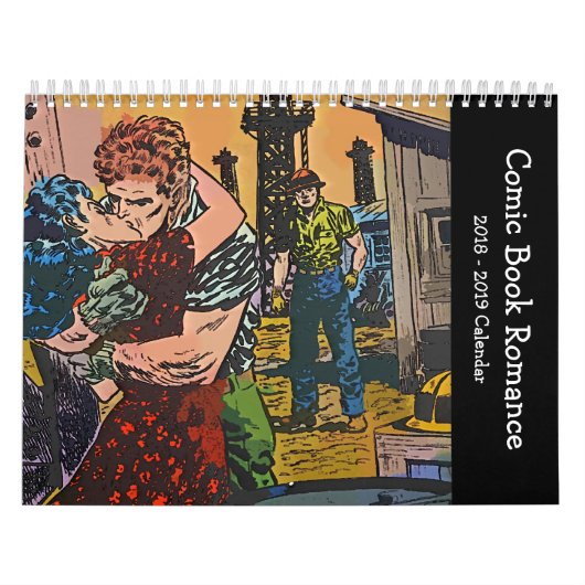Mural Calendrier 2018 Romance de bande dessinée (Protection)