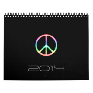 Mural Calendrier 201X de symbole de paix