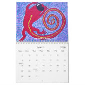 Mural Calendrier 2022~Lizards dans lunettes de soleil (Mar 2026)