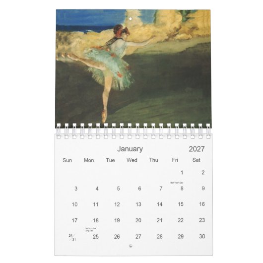 Mural Calendrier 2 ans (Jan 2027)