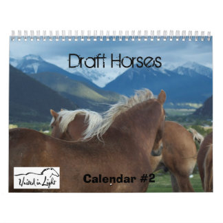 Mural Calendrier #2 de chevaux de trait