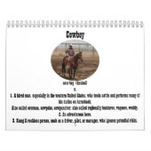 Mural Calendrier 2 de cowboy - customisé (Protection)