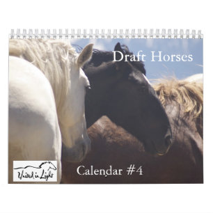 Mural Calendrier #4 de chevaux de trait