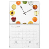 Mural Calendrier 5 de fruit et de nourriture (Feb 2027)
