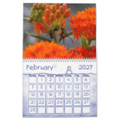 Mural Calendrier 8 de fleur (Feb 2027)