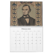 Mural Calendrier Abraham Lincoln (Feb 2026)