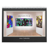 Mural Calendrier abstrait 2012 de collection d'ArtSylvia (Protection)