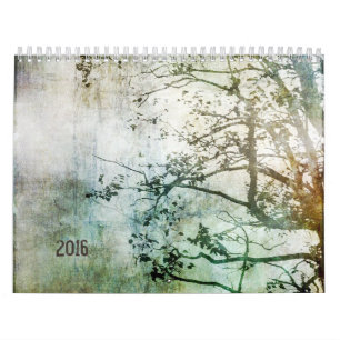 Mural Calendrier abstrait de la nature 2016