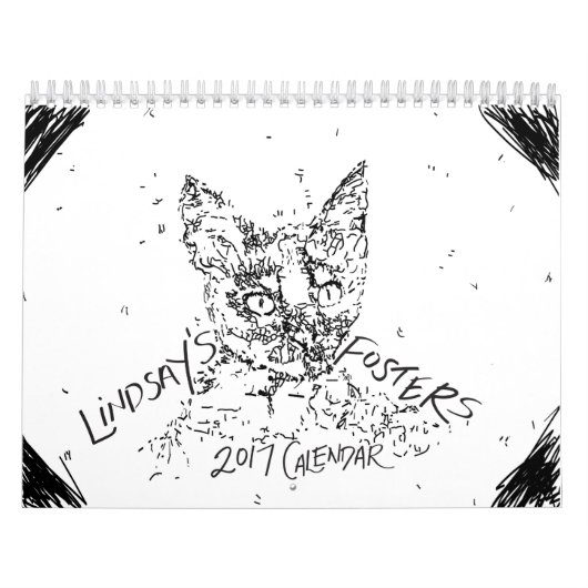 Mural Calendrier adoptif du chaton de Lindsay 2017 (Protection)