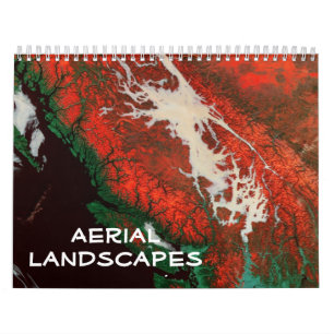 Mural Calendrier aérien de paysages
