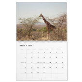 Mural Calendrier africain de safari (Mar 2027)